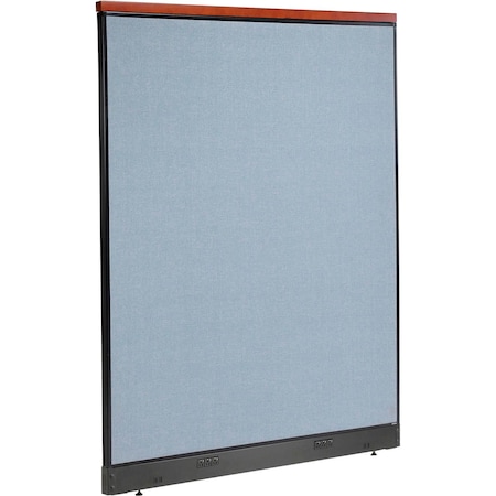 Interion By Global Industrial Interion Deluxe Electric Office Partition Panel, 60-1/4inW x 77-1/2inH, Blue 277562EBL